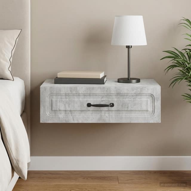 VidaXL Τραπεζάκι Τοίχου 59 x 34,5 x 17 εκ. Επεξεργασμένο Ξύλο