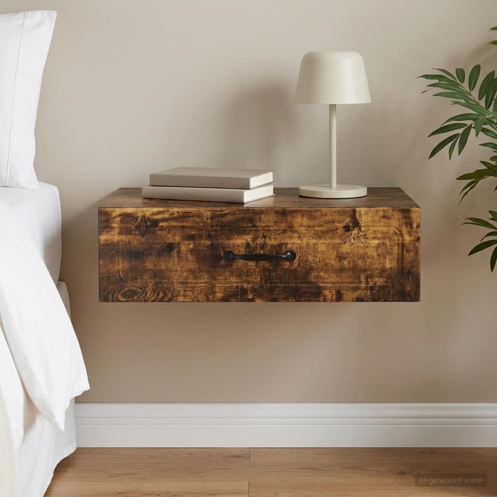 VidaXL Τραπεζάκι Τοίχου 59 x 34,5 x 17 εκ. Επεξεργασμένο Ξύλο
