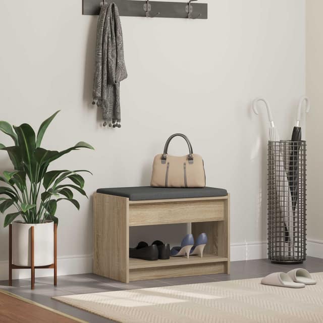 VidaXL Παγκάκι Χαλωρίου Δρύς Sonoma 63 x 38 x 45 εκ