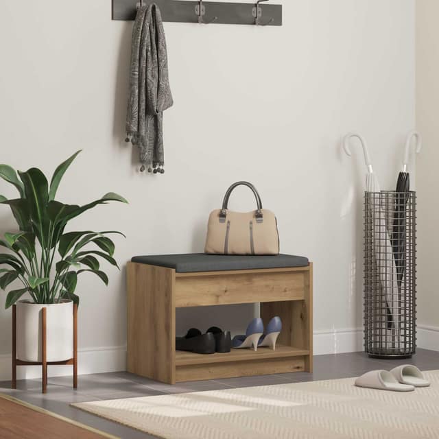 VidaXL Παγκάκι Χαλωρίου Τεχνίτικη Δρυς 63 x 38 x 45 εκ