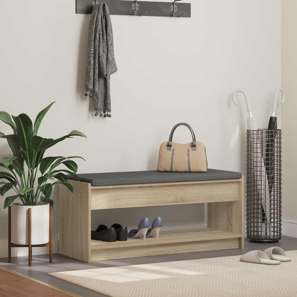 VidaXL Παγκάκι Χαλωρίου Δρύς Sonoma 103 x 38 x 45 εκ