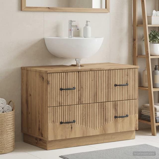 VidaXL Ντουλάπα Νιπτήρα Mπάνιου HOORN Artisan Δρυς 82 x 41 x 56 εκ.