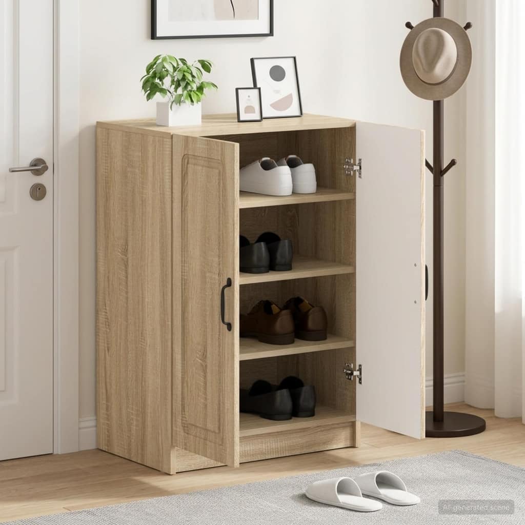 VidaXL Ντουλάπα Παπουτσιών UTRECHT 59,5 x 39,5 x 87 εκ Sonoma Δρυς