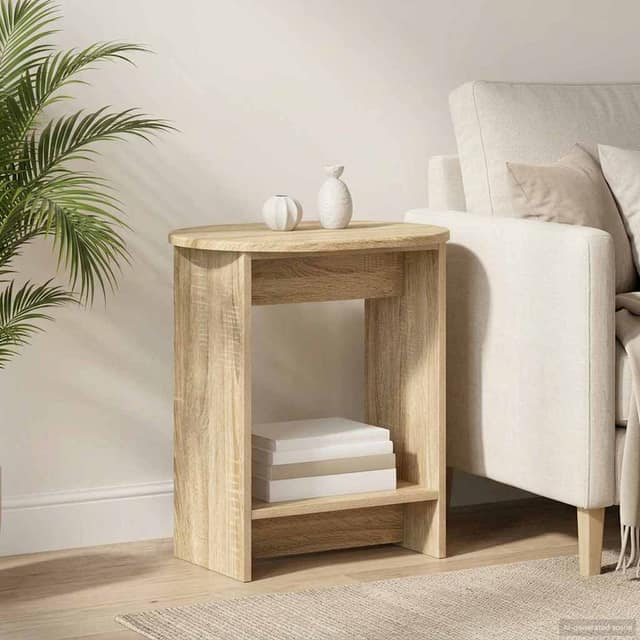 VidaXL Τραπεζάκι Πλευράς Sonoma Δρυς 50 x 39,5 x 55 εκ