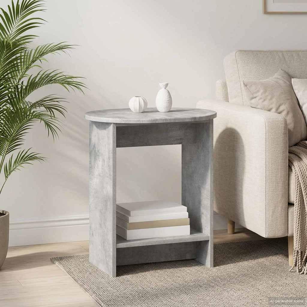 VidaXL Τραπεζάκι Πλευράς Γκρι Σκυροδέματος 50 x 39,5 x 55 εκ