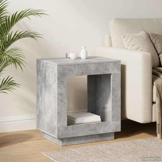 VidaXL Τραπεζάκι Πλευράς Γκρι Σκυροδέματος 60 x 40 x 65 cm