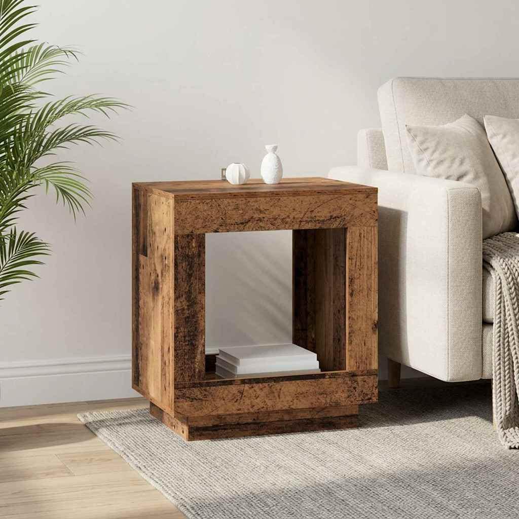 VidaXL Τραπεζάκι Πλευράς Παλαιωμένο ξύλο 60 x 40 x 65 cm