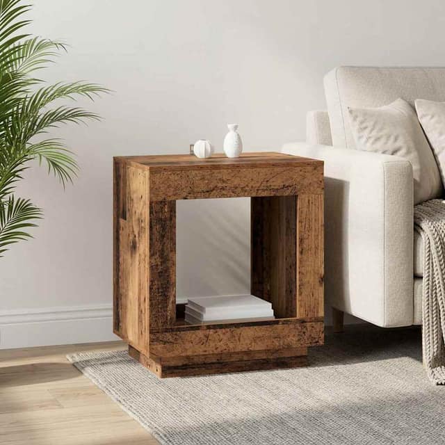 VidaXL Τραπεζάκι Πλευράς Παλαιωμένο ξύλο 60 x 40 x 65 cm