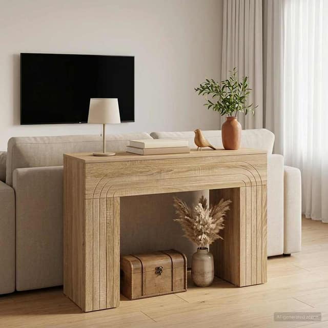 VidaXL Τραπεζάκι σαλονιού Sonoma Δρυς 102 x 35 x 75 εκ