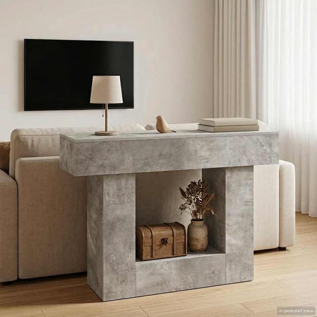 VidaXL Σκυρόχρωμο Γκρι 101 x 30 x 74 εκ