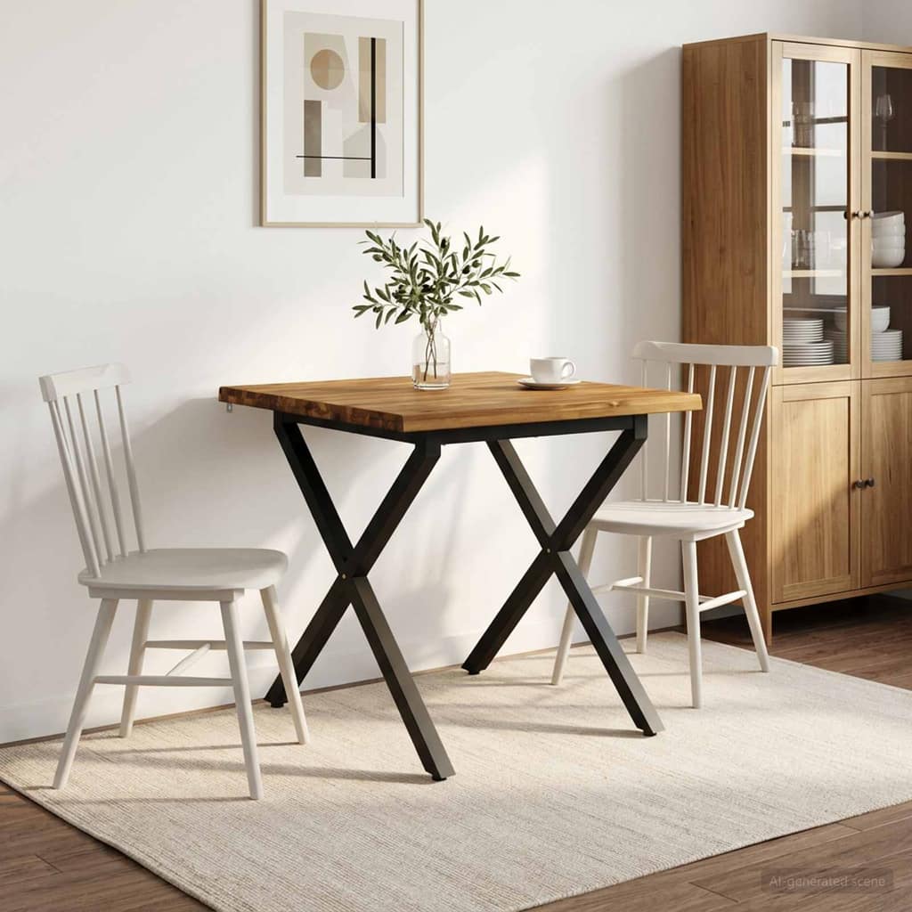 VidaXL Τραπέζι Φαγητού με Ζωντανό Χείλος 70 x 70 x 75 cm