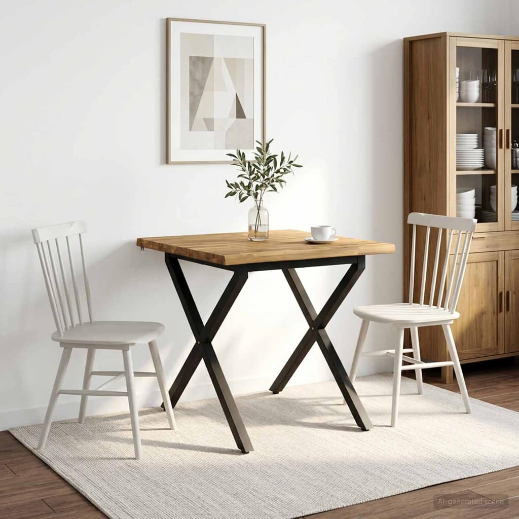 VidaXL Τραπέζι Φαγητού με Ζωντανό Χείλος 90 x 90 x 75 cm