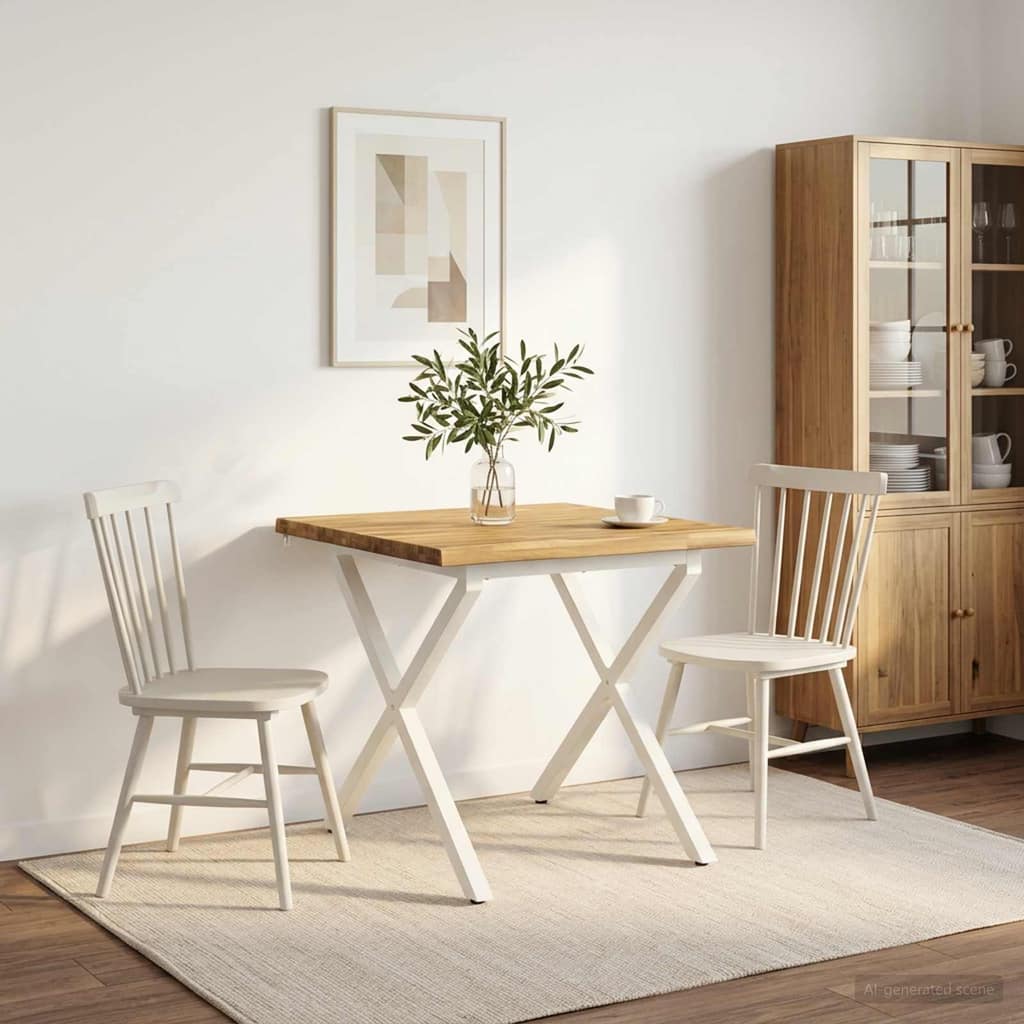 VidaXL Τραπέζι Φαγητού με Ζωντανό Χείλος 70 x 70 x 75 cm