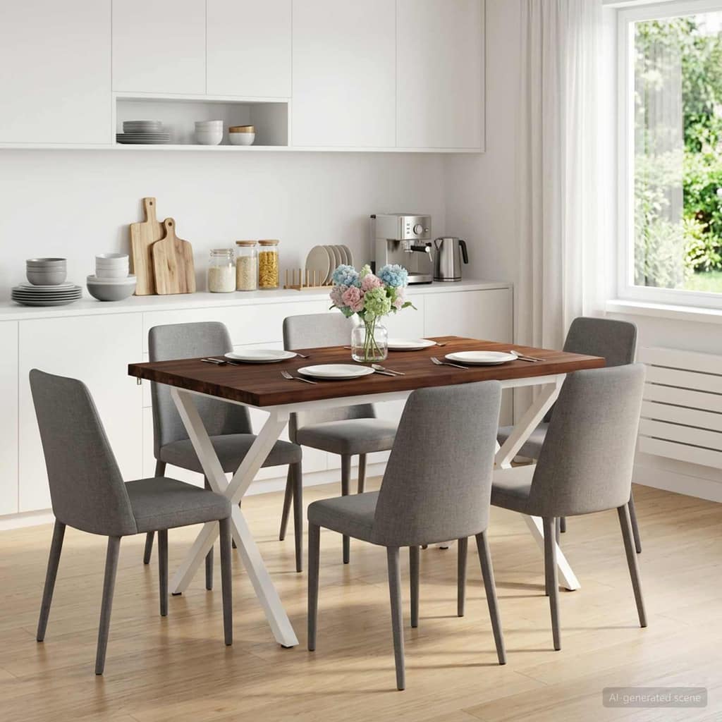 VidaXL Τραπέζι Φαγητού με Ζωντανό Χείλος 120 x 90 x 75 εκ.