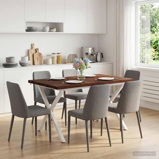 VidaXL Τραπέζι Φαγητού με Ζωντανό Χείλος 120 x 90 x 75 εκ.