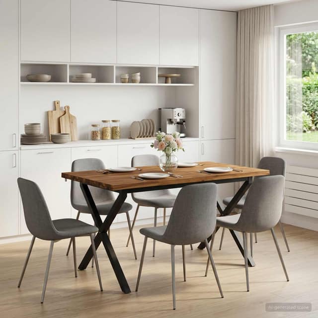 VidaXL Τετράγωνο Τραπέζι Φαγητού 120 x 90 x 75 εκ. Στερεό Ξύλο Ακακίας