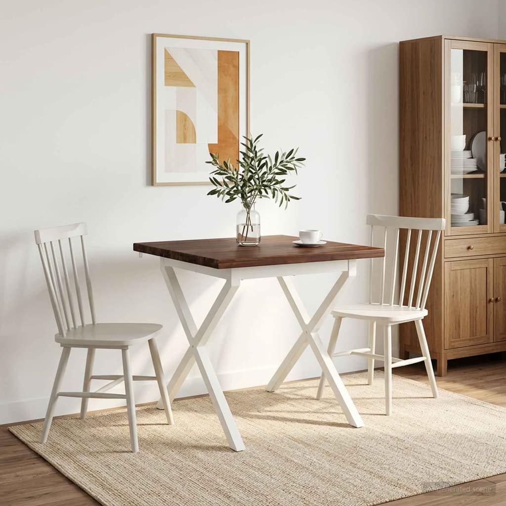 VidaXL Τετράγωνο Τραπέζι Φαγητού 80 x 80 x 75 cm Στερεό Ξύλο Ακακίας