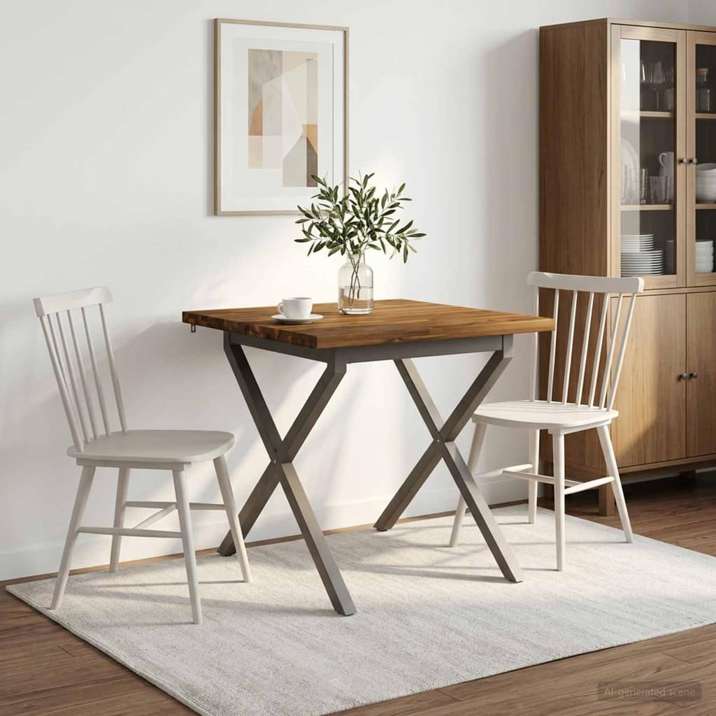 VidaXL Τετράγωνο Τραπέζι Φαγητού 80 x 80 x 75 cm Στερεό Ξύλο Ακακίας