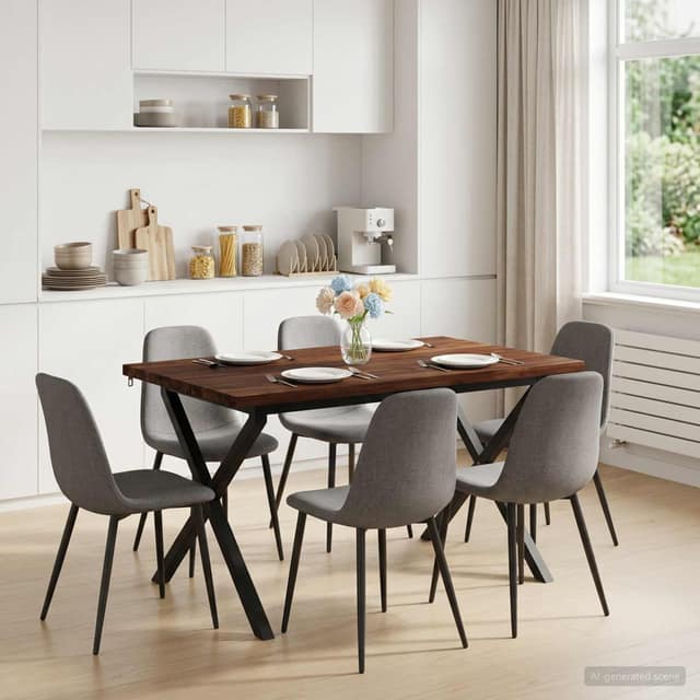 VidaXL Τετράγωνο Τραπέζι Φαγητού 120 x 70 x 75 cm Στερεό Ξύλο Ακακίας