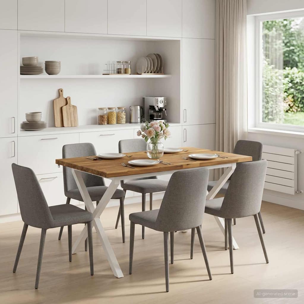 VidaXL Τετράγωνο Τραπέζι Φαγητού 120 x 70 x 75 cm Στερεό Ξύλο Ακακίας