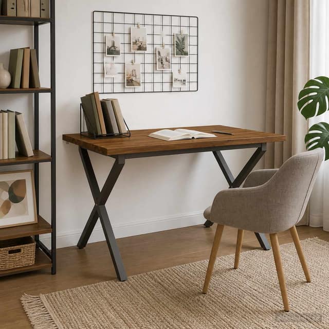 VidaXL Τραπέζι Φαγητού με Ζωντανό Χείλος 110 x 55 x 75 cm