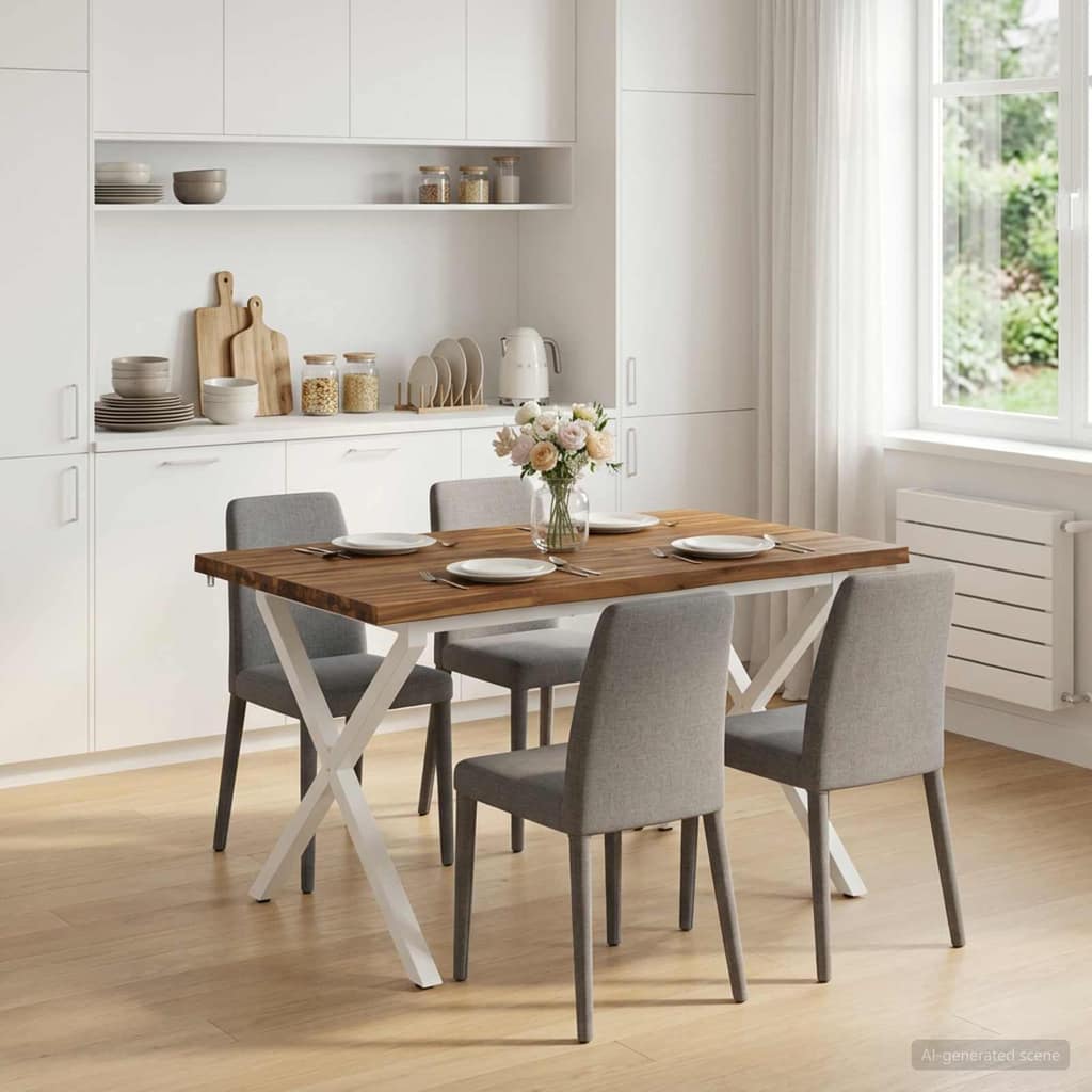 VidaXL Τραπέζι Φαγητού με Ζωντανό Χείλος 120 x 70 x 75 cm
