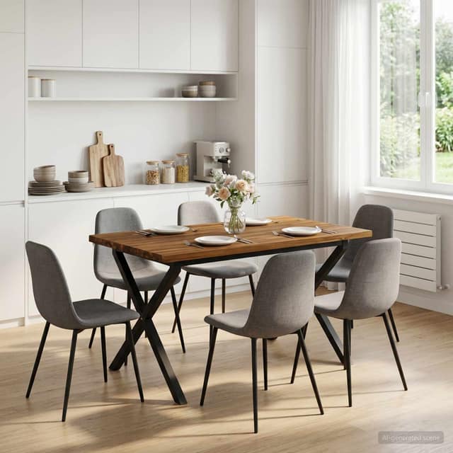 VidaXL Τετράγωνο Τραπέζι Φαγητού 120 x 70 x 75 cm Στερεό Ξύλο Ακακίας
