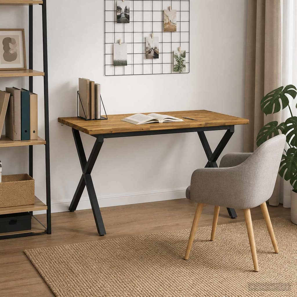 VidaXL Τραπέζι Φαγητού με Ζωντανό Χείλος 140 x 80 x 75 cm