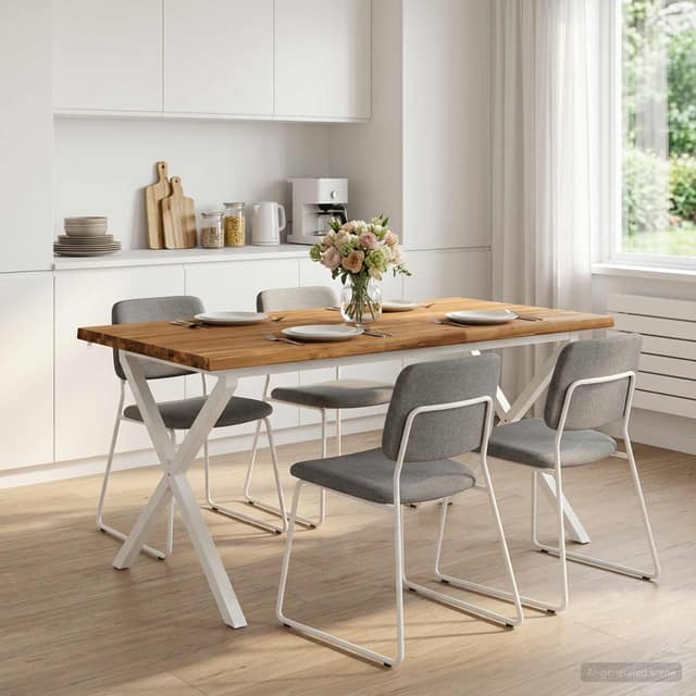 VidaXL Τραπέζι Φαγητού με Ζωντανό Χείλος 160 x 70 x 75 εκ.