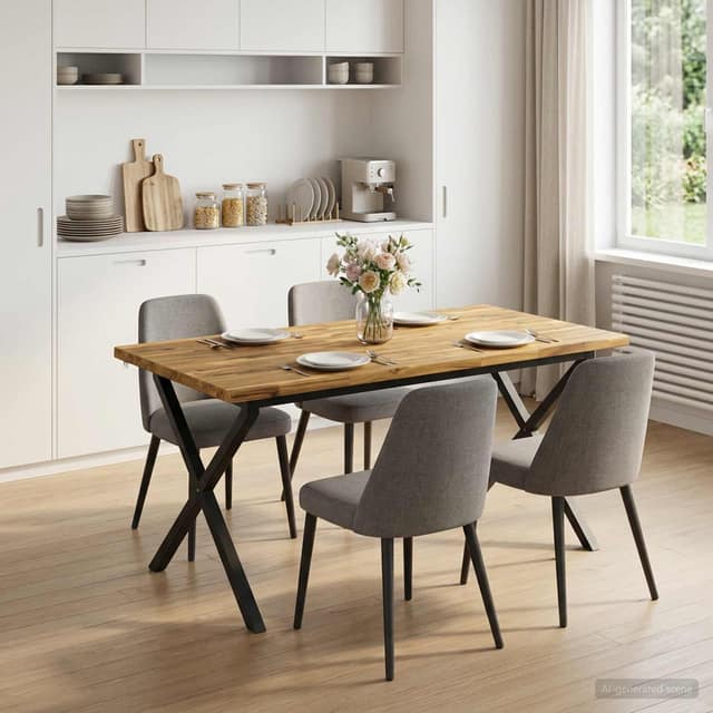 VidaXL Τραπέζι Φαγητού με Ζωντανό Χείλος 160 x 70 x 75 εκ.