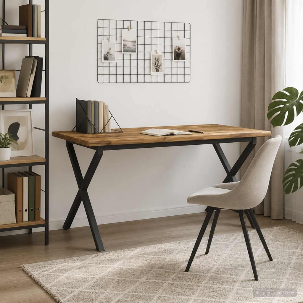VidaXL Τραπέζι Φαγητού με Ζωντανό Χείλος 160 x 80 x 75 cm