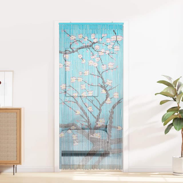 VidaXL Κουρτίνα Πόρτας για Έντομα πολύχρωμο 90 x 200 cm Μπαμπού