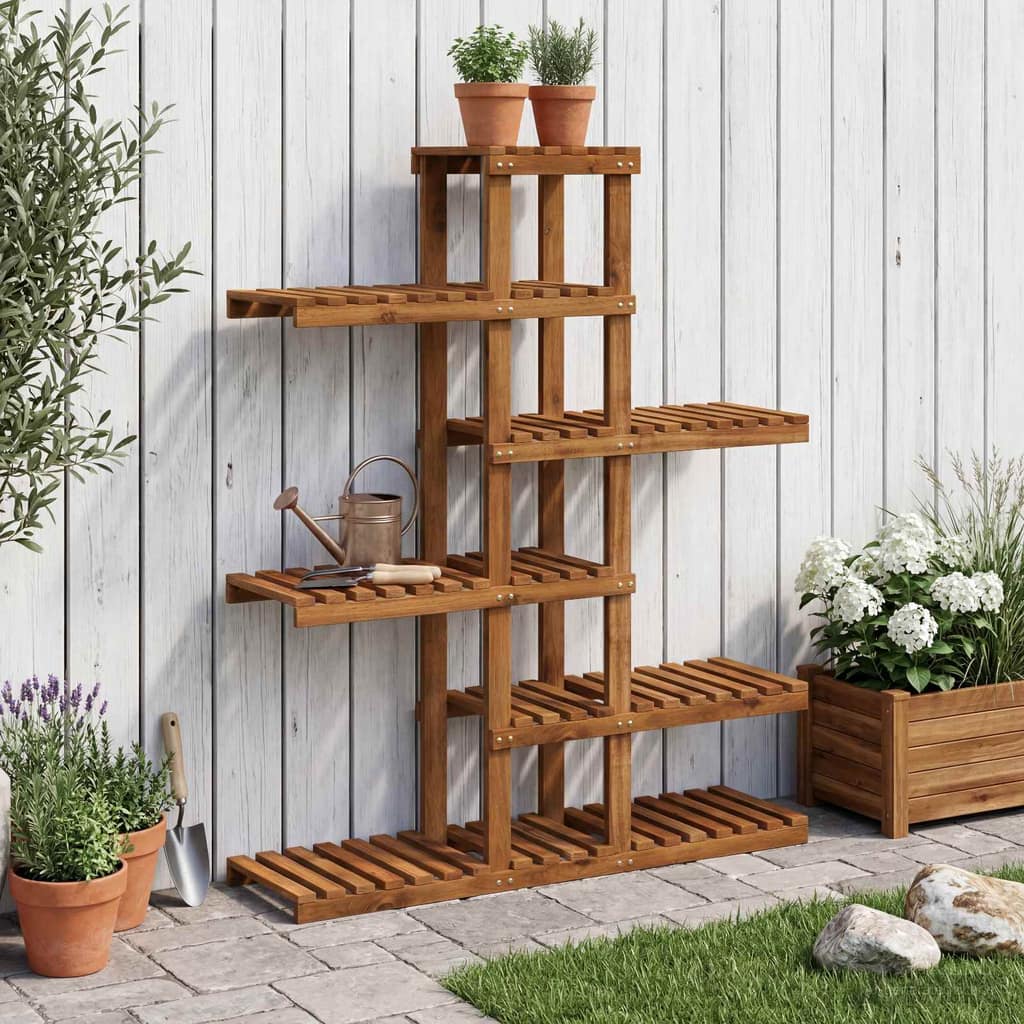 VidaXL Βάση φυτών Φυσικό 93 x 25 x 114,5 εκ. Στερεό Ξύλο Ακακίας