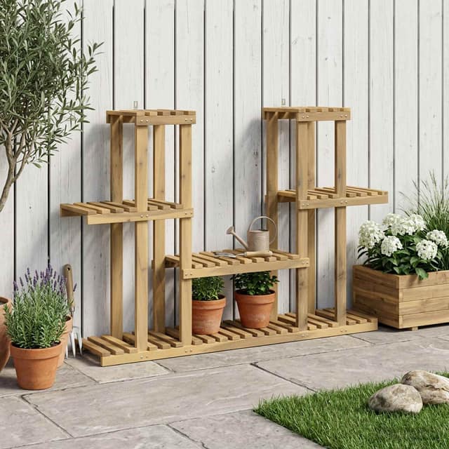 VidaXL Βάση φυτών Λευκός Χρωματισμός 123 x 25 x 78,5 εκ.