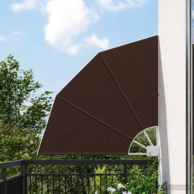 VidaXL Αδιάφανο σκίαστρο μπαλκονιού 140 x 140 cm