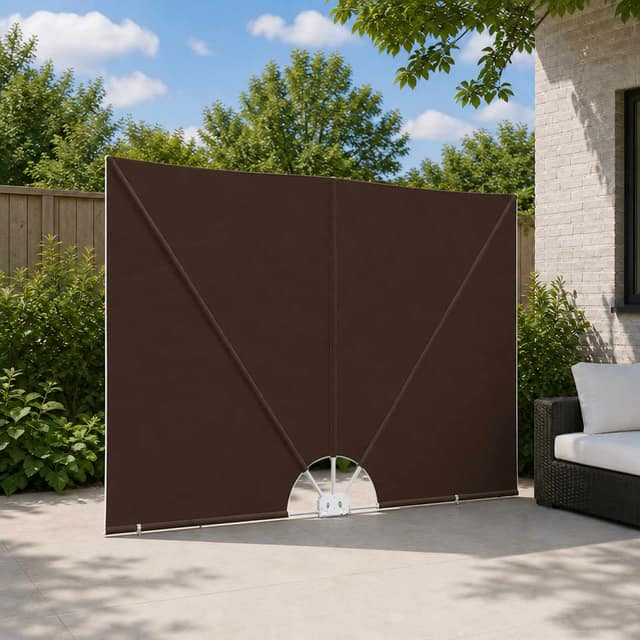 VidaXL Balcony Privacy Screen Ορθογώνιος 150 x 300 cm Πολυεστέρας Καφέ
