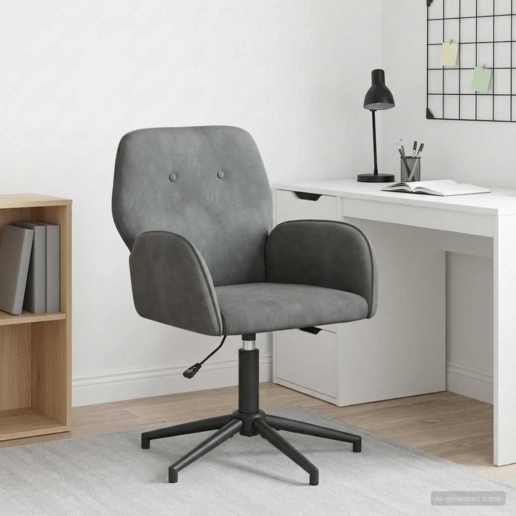 VidaXL Γυροσκοπική Καρέκλα Γραφείου Βελούδο 54 x 55 x 90 εκ