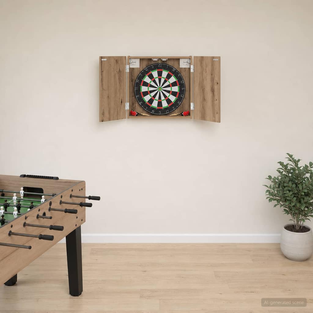 VidaXL Ντουλάπα Πινάκων Βελών Artisan Δρυς 56 x 12 x 53,5 εκ.