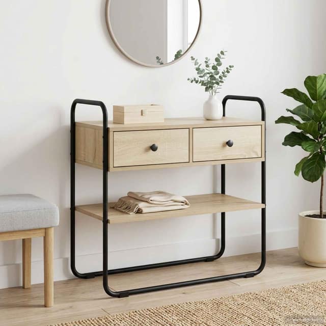VidaXL Τραπέζι κονσόλας Sonoma Δρυς 100 x 40 x 75 cm