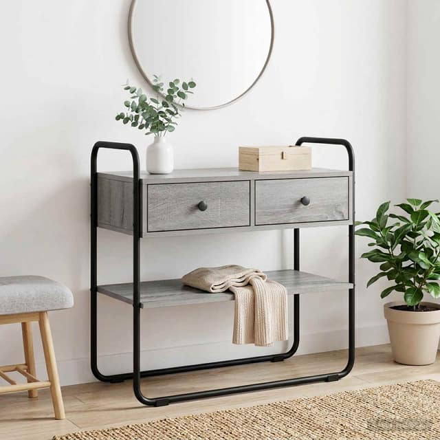 VidaXL Τραπέζι κονσόλας Γκρι Sonoma 100 x 40 x 75 cm