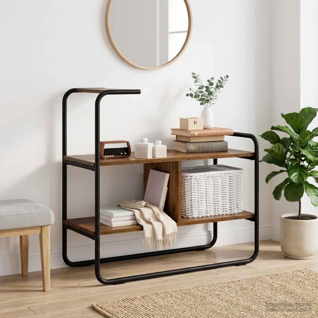 VidaXL Τραπέζι κονσόλας Παλαιωμένο ξύλο 80 x 35 x 75 cm