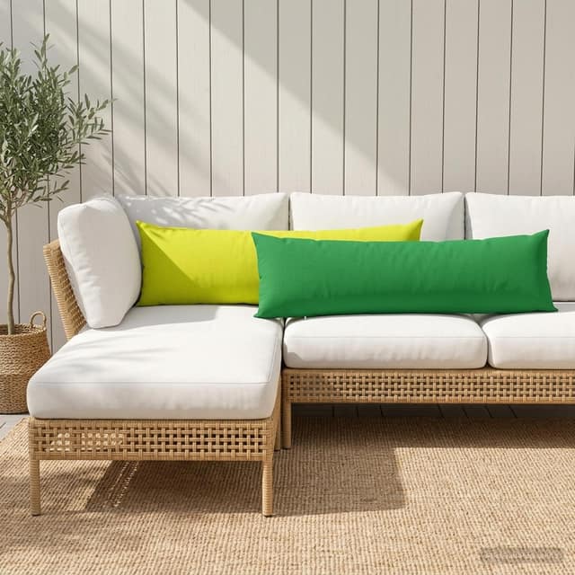VidaXL Μαξιλάρι Ρίψης HEERLEN Πράσινο 40 x 145 cm Πολυεστέρας