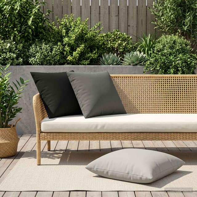 VidaXL Κάλυμμα Μαξιλαριού 2 τμχ. HEERLEN Μαύρο 60 x 60 cm Πολυεστέρας