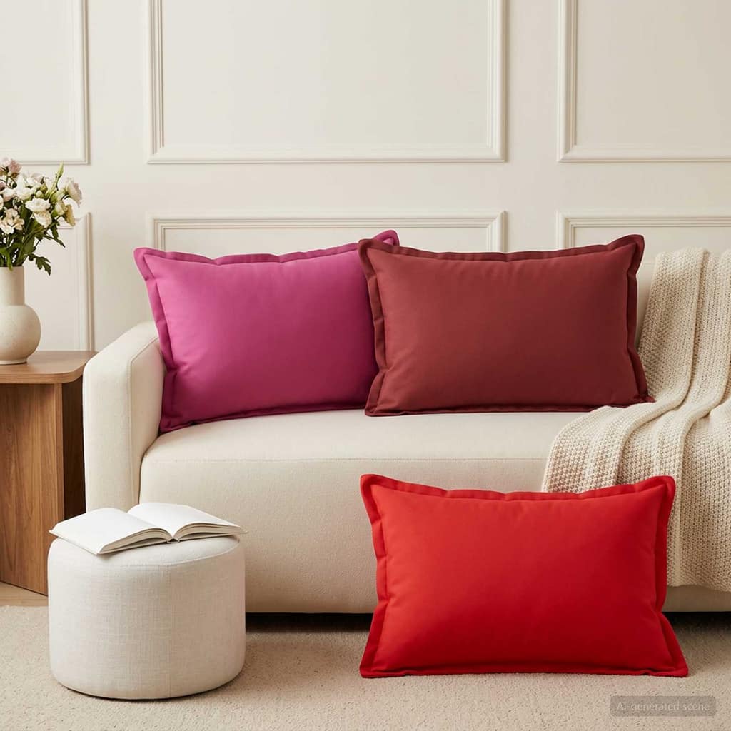 VidaXL Μαξιλάρι Ρίψης 2 τμχ. HOUTEN Κόκκινο 50 x 75 cm Πολυεστέρας