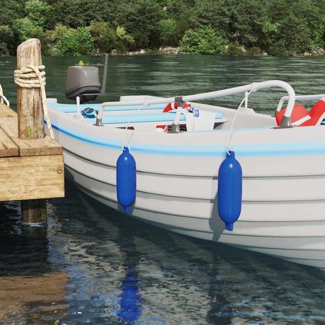 VidaXL Φτερά Σκαφών 2 τμχ. Ø 11 x 40 εκ Μπλε PVC