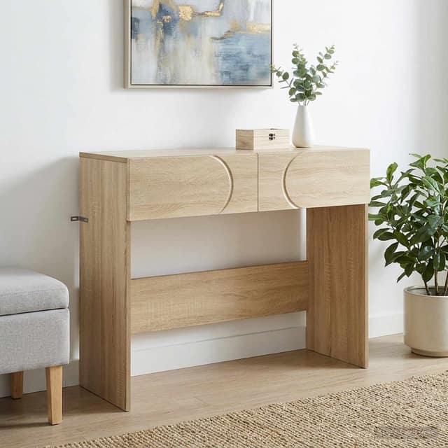 VidaXL Κονσόλα Sonoma Δρυς 96,5 x 38 x 75 εκ. Επεξεργασμένο ξύλο
