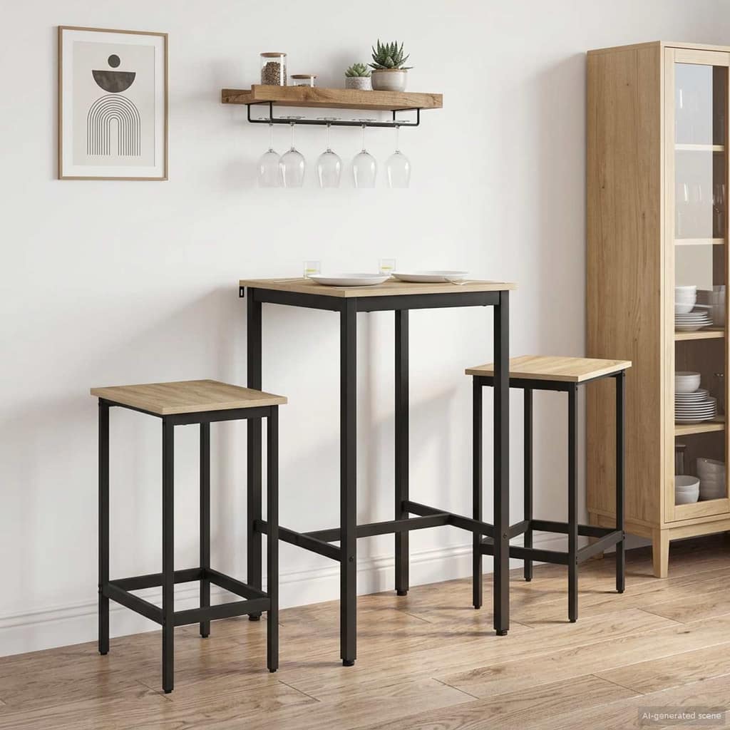 VidaXL Τραπέζι μπαρ 52 x 52 x 90 εκ Επεξεργασμένο Ξύλο Sonoma Δρυς