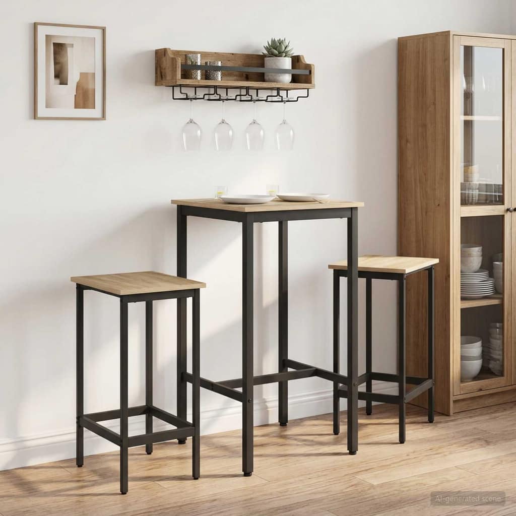 VidaXL Τραπέζι μπαρ 52 x 52 x 110 εκ Επεξεργασμένο Ξύλο Sonoma Δρυς