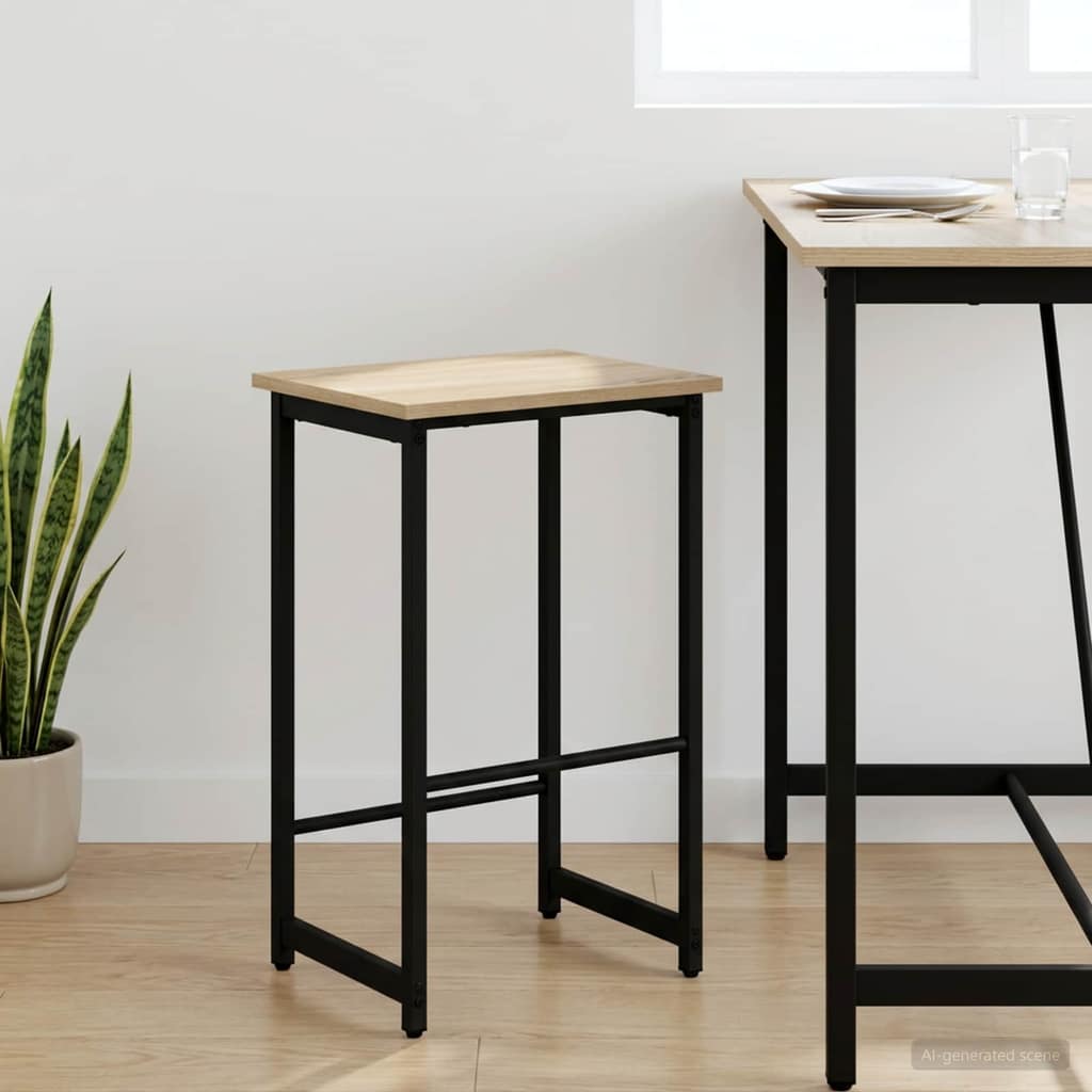 VidaXL Μπαρ σκαμπό Sonoma Δρυς 40 x 32 x 64 εκ Επεξεργασμένο Ξύλο