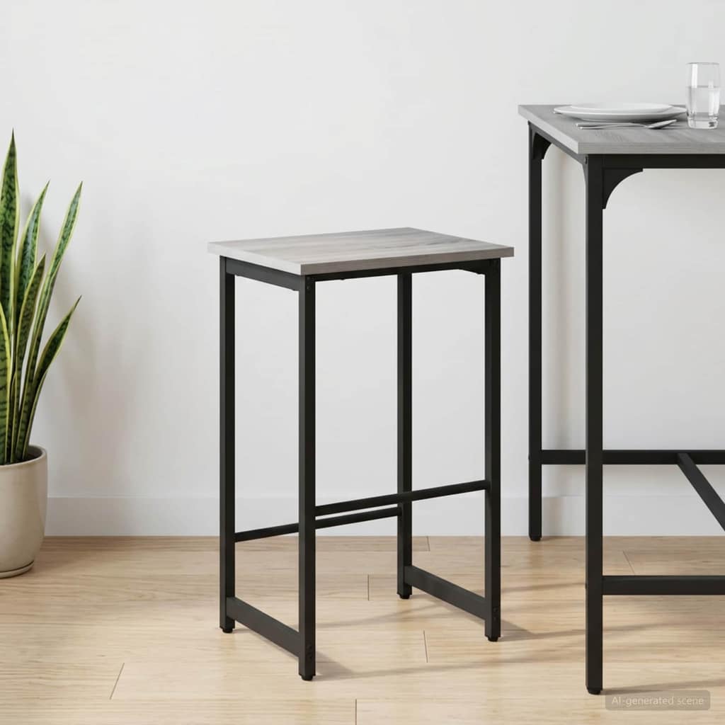 VidaXL Μπαρ σκαμπό Γκρι Sonoma 40 x 32 x 64 εκ Επεξεργασμένο Ξύλο